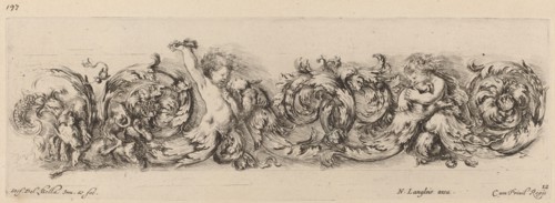 Ornamental Frieze with Children and Dogs, probably 1648.