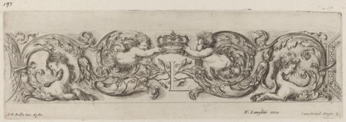 Ornamental Frieze with Letter L (Louis XIV), probably 1648.