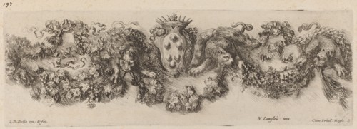 Festoon with Medici Coat of Arms, probably 1648.