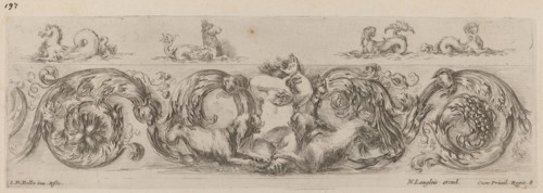 Ornamental Frieze with Marine Creatures, probably 1648.