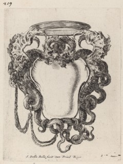 Cartouche Flanked by Dragons, 1647.