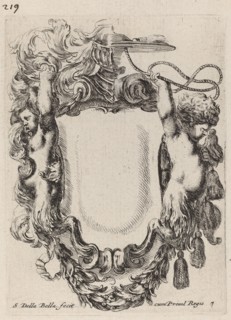 Cartouche with Infant Satyrs, 1647.