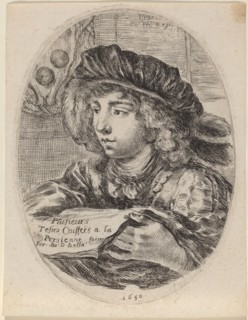 Title Page for "Plusieurs Testes Coiffées a la Persienne", 1650.