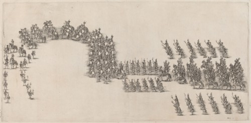 A Procession of Sixty Cavaliers and Torch Bearers, 1652.