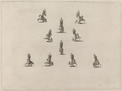 Ten Cavaliers with Large Plumed Helmets, 1652.