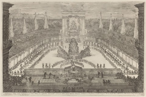 The Prince of Tuscany, His Horse Troops and Carriages around Mount Atlas, 1661. Creator: Stefano della Bella.