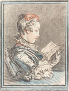 Young Girl Reading "Héloise and Abélard", 1770.