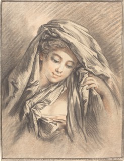 Young Woman with Her Head Covered, 1767.
