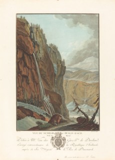 Vue du Schild-Wald-Bach prise en Hyver, 1785. [View of the Schildwaldbach in winter].