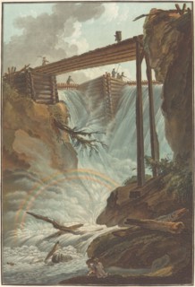 Chute de la Tritt dans la vallée de Muhlethal, 1776. Falls of the Tritt in the Muhlethhal valley, Switzerland].