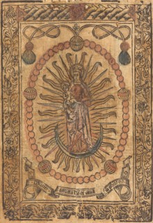 The Madonna and Child in a Rosary, c. 1490.