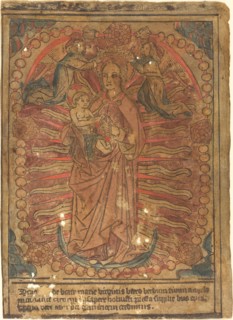 The Madonna and Child in a Rosary, c. 1490.