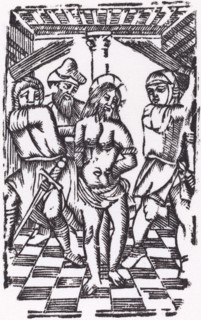 The Flagellation. [Probably French 16th century, restrike 1968].