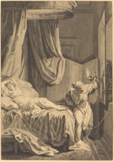 La gageure des trois commeres: Le fil. [The three gossips' wager: the thread].