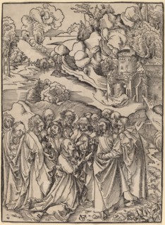 Christ and the Apostles and the Holy Women.