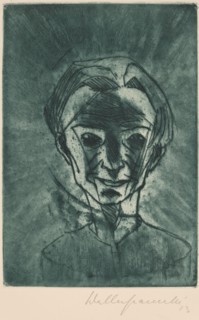 Smiling Head, Self-portrait (Lächelnder Kopf, Selbstporträt), 1923.