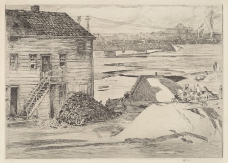 Low Tide, Cos Cob Bridge, 1915.