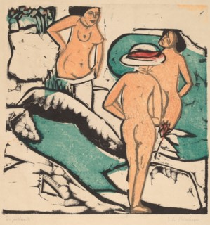 Women Bathing Between White Stones, 1912.