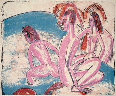 Three Bathers by Stones, 1913.