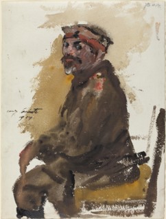 Hermann Struck in Uniform, 1914.