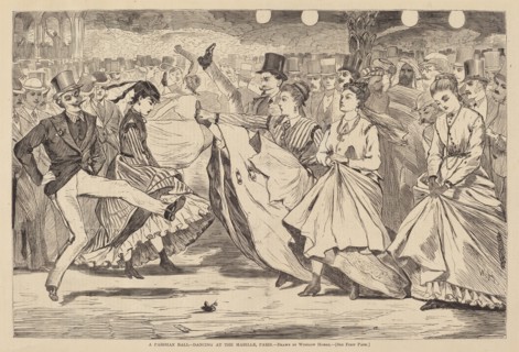 A Parisian Ball - Dancing at the Mabille, Paris, published 1867.