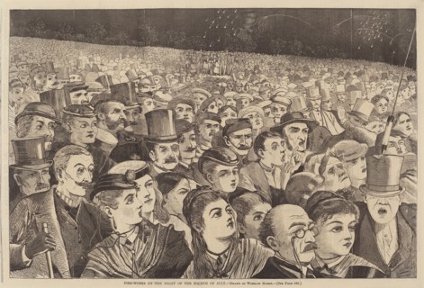 Fire Works on the Night of the Fourth of July, published 1868.