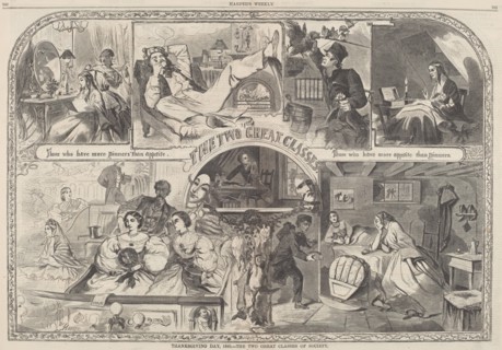 Thanksgiving Day, 1860 - The Two Great Classes of Society, published 1860.
