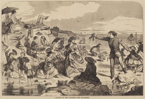 August in the Country - The Sea Shore, published 1859.