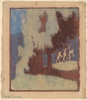 Chestnut Trees in Moonlight, 1904.