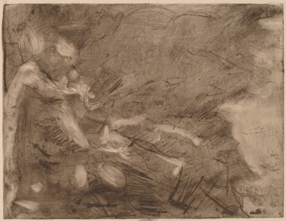 Mountain Stream with Bathers, 1934.
