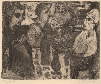 Women at a Table in a Room, 1920.
