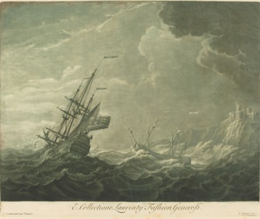 Shipping Scene from the Collection of Lawrence Fashion, 1720s.