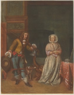 Huntsman Visiting a Lady, 1783/1786.