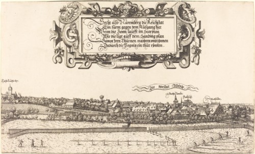 View of Nuremberg from the East [right section], 1552.