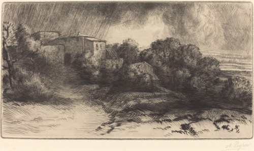 La Ferme de Brieux (Effect d'orage) (Farm at Brieux in a Storm).