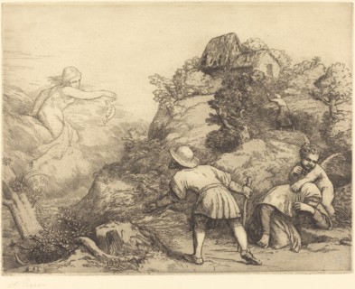 Allegory of the Peasant and Fortune (Le paysan et la fortune: Sujet allegorique.