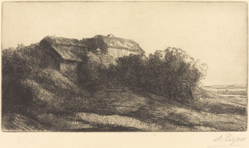 Cottage on a Hillside (Chaumiere sur le coteau).