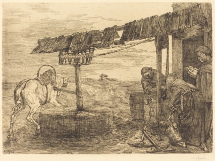 Horse-driven Mill (Le manege), probably 1869.