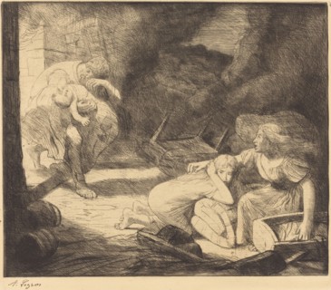The Fire, 2nd plate (L'incendie).