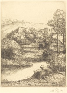 Wash-house, called "The Washerwomen" (Le lavoir, dite "Les Laveuses").