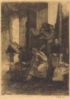 Choir in a Spanish Church (La choeur d'une eglise espagnole), 1860.