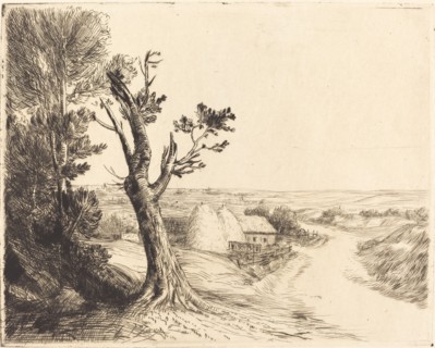 Landscape with Haystacks (Le paysage aux meules).