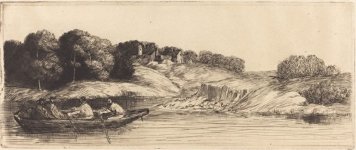 Landscape with Boat, 1st plate (Le paysage au bateau).