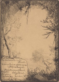 Plate made for an Exhibition at the Dunthorne Home (Planche faite pour une exposition chez Dunthorne).