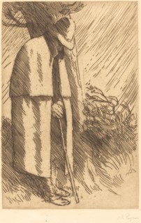 Traveler taking Shelter (Le voyageur a l'abri).
