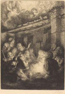 The Adoration of the Shepherds (L'adoration des bergers).