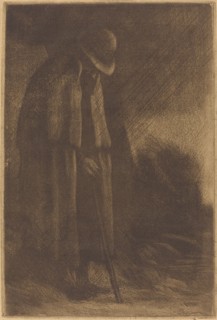 Traveler taking Shelter (Le voyageur a l'abri).