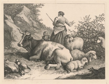 Standing Shepherdess with a Child, after 1776.