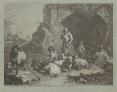 Woman, Shepherd Boys, and Sheep near an Arch, 1759/1782.