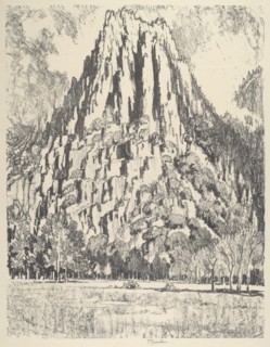 Buttresses, Yosemite, 1912.